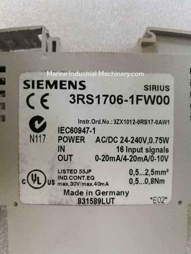 Siemens 3RS1706-1FW00 Signal Converter