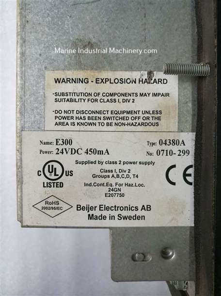 Beijer Electronics E300 Operator Interface Panel