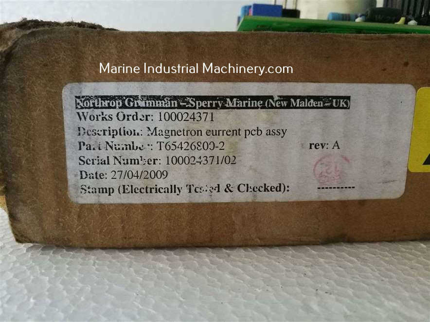 Northrop Gruman-Sperry Marine T65426800-2 Magnetron current PCB