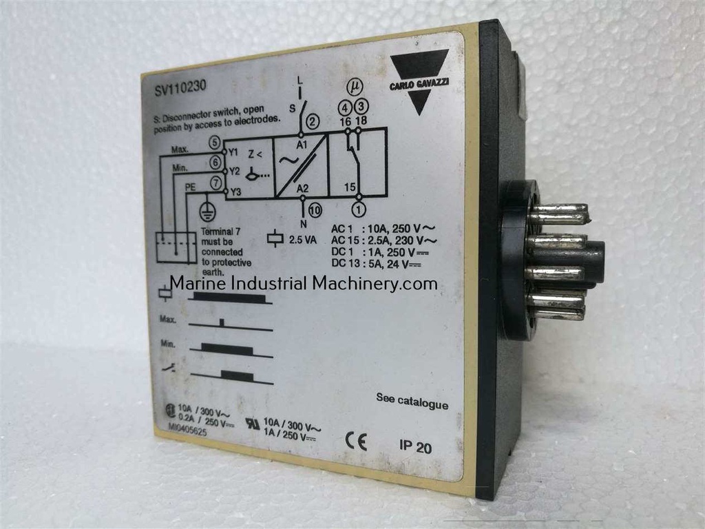 Carlo Gavazzi SV 110 230 Cond.Liquids Dual Level Relay