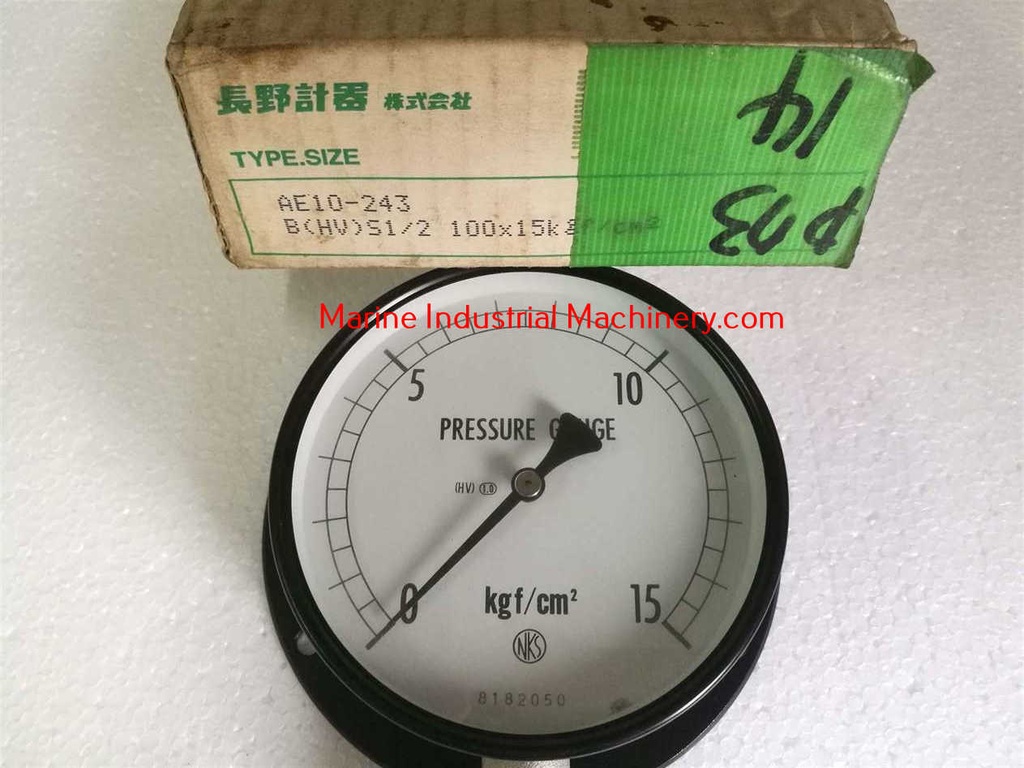 Nagano Keiki AE10-243 Pressure Gauge (0-15kgf/cm²)