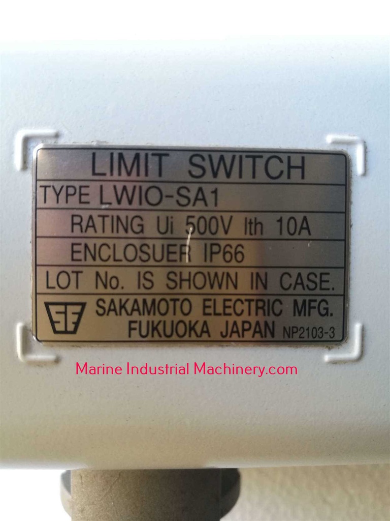 Sakamoto Electric LWIO-SA1 Limit Switch