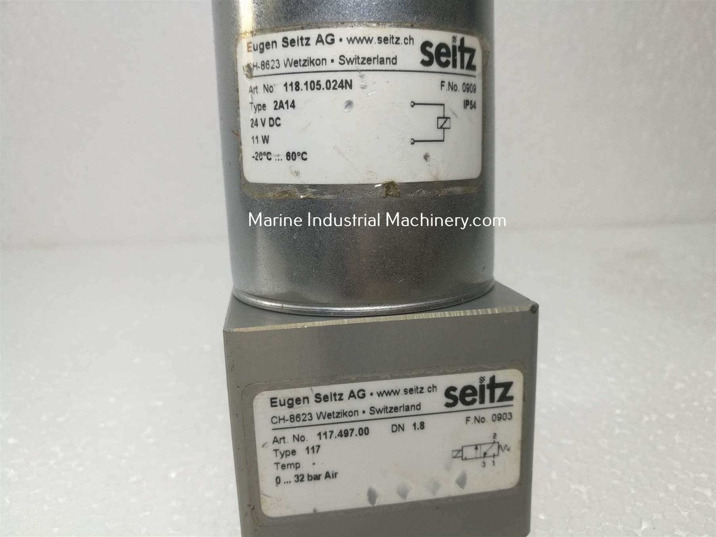 Eugen Seitz AG 2A14 118.100.024N Solenoid Valve