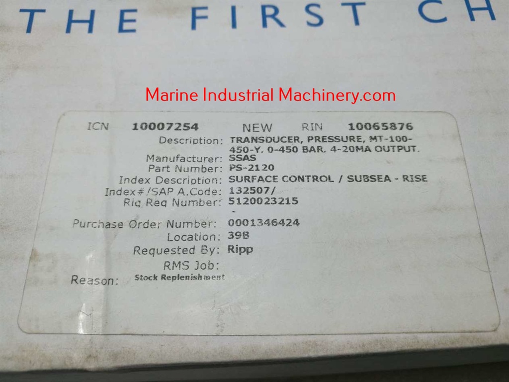 ScanSense PS-2120 Pressure Transmitter