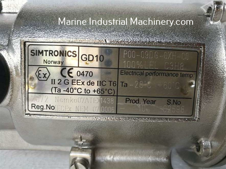 Simtronics Simrad GD10 P00-09DG-0XH-00 Infred Point Gas Detector