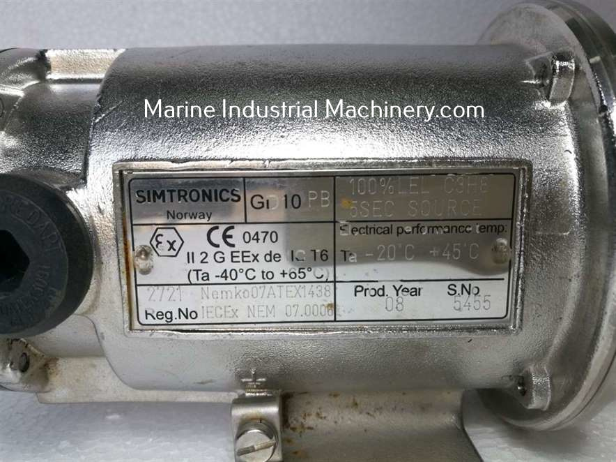 Simtronics Simrad GD10PB Point Infrared Gas Detector