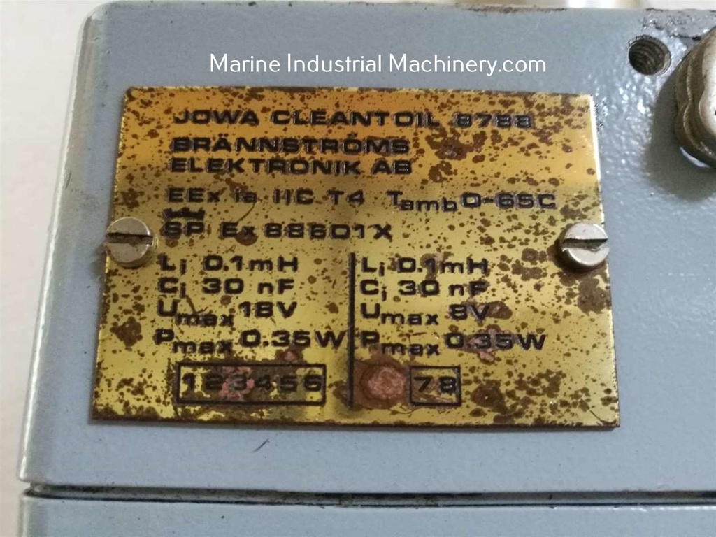 Jowa 8788 Cleant Oil Analysing Unit
