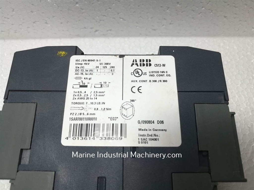 ABB 1SAR700110R0010 C513-W Temperature Monitoring Relay