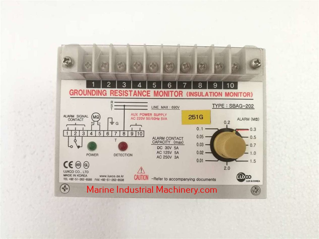 Luxco SBAG-202 Grounding Resistance Monitor