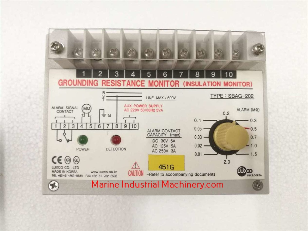 Luxco SBAG-202 Grounding Resistance Monitor