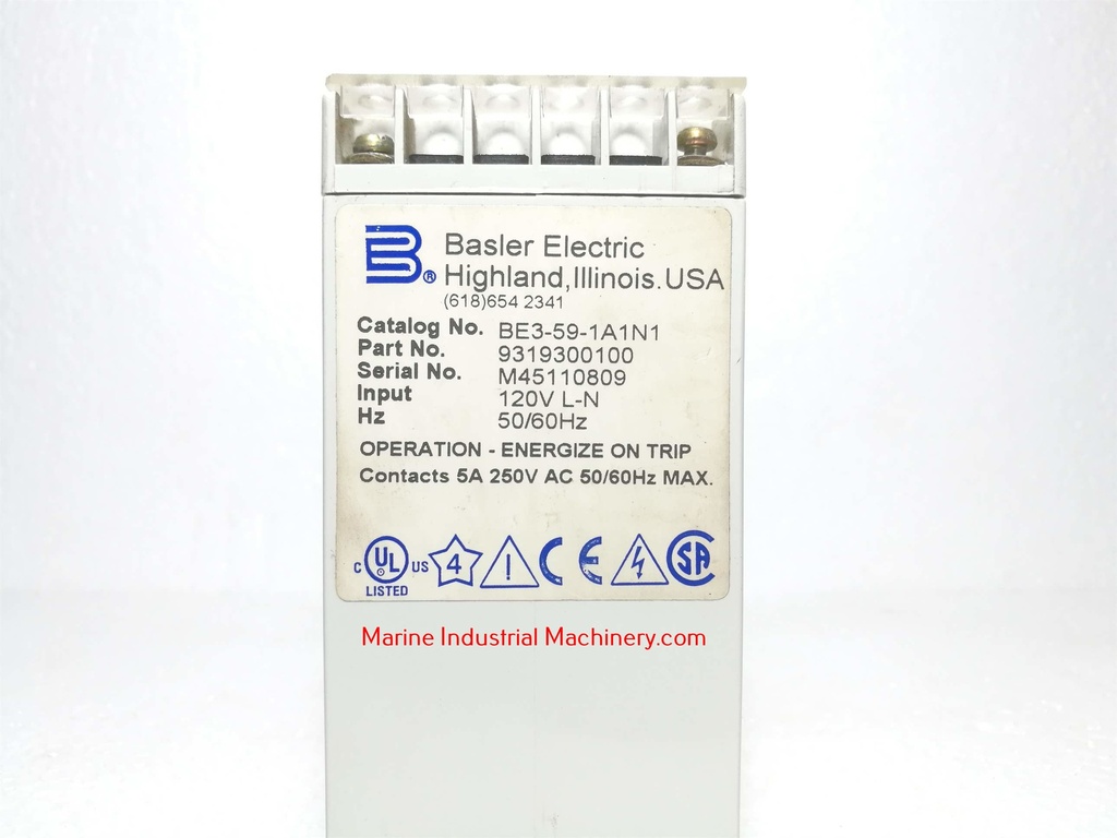 Basler Electric BE3-59-1A1N1 Over Voltage Relay