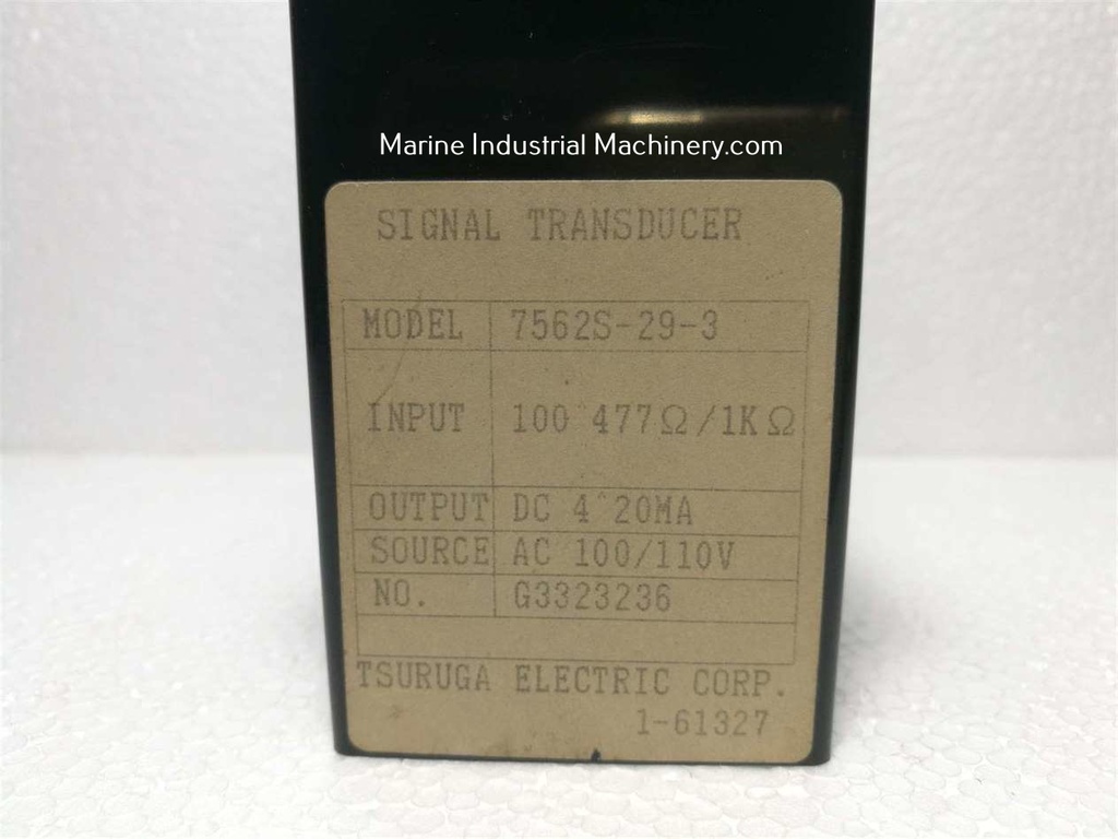 Tsuruga 7562S-29-3 Potentiometer Transducer