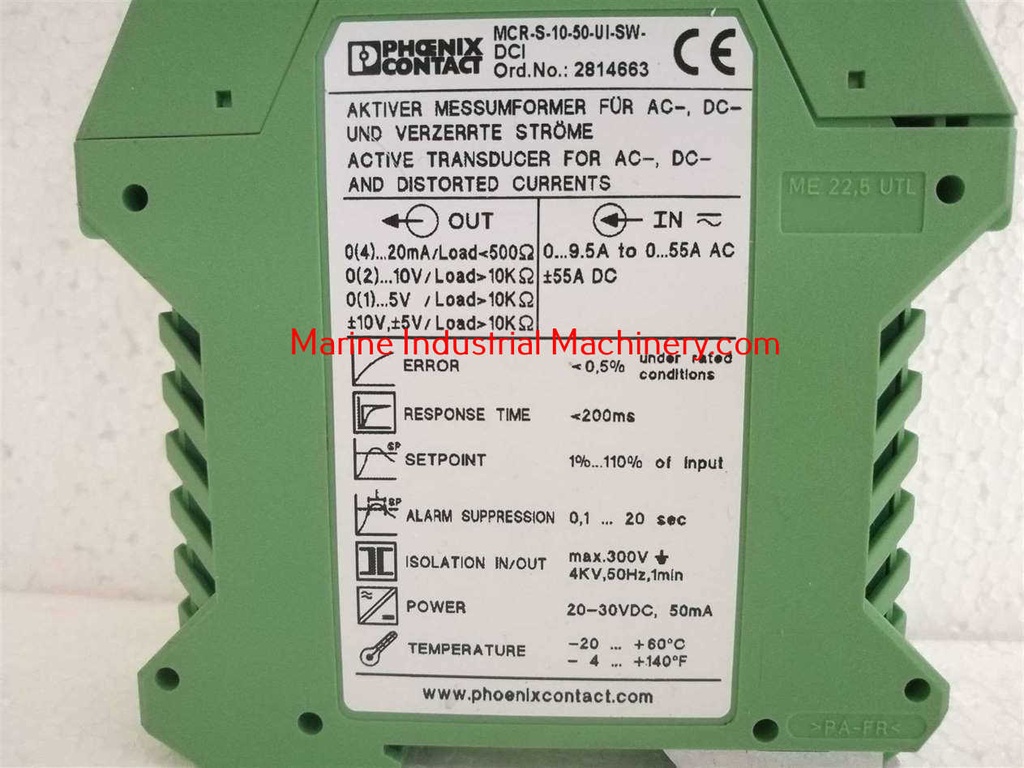 Phoenix Contact MCR-S-10-50-UI-SW-DCI Current Transformer