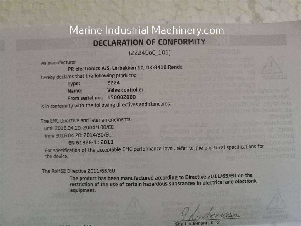 PR Electronics 2224 Valve Controller