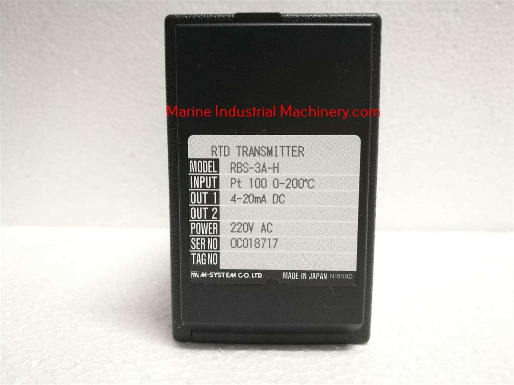 M.System RBS-3A-H RTD Transmitter