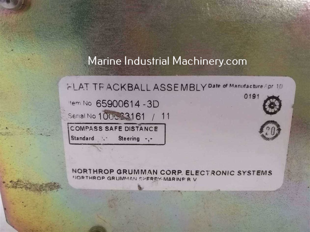 Northrop 65900614-3D Flat Trackball Assembly