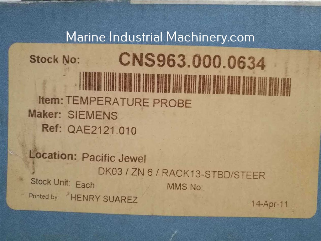 Siemens QAE2121.010 Temperature Sensor
