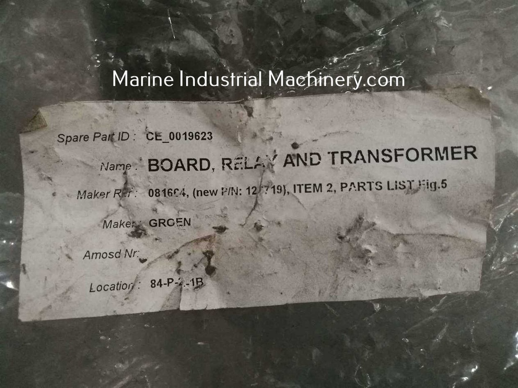 Groen Relay-0000 Relay Board and Transformer