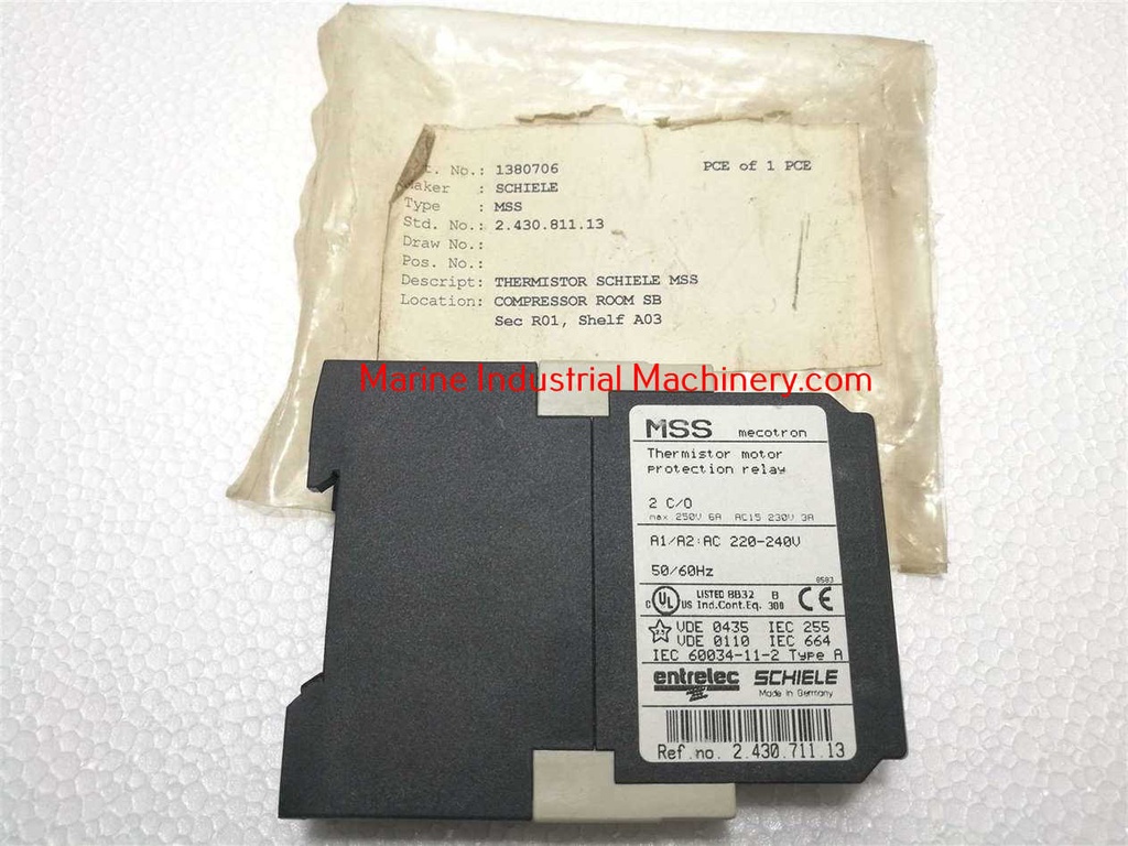 Entrelec Schiele MSS Thermistor motor Protection relay