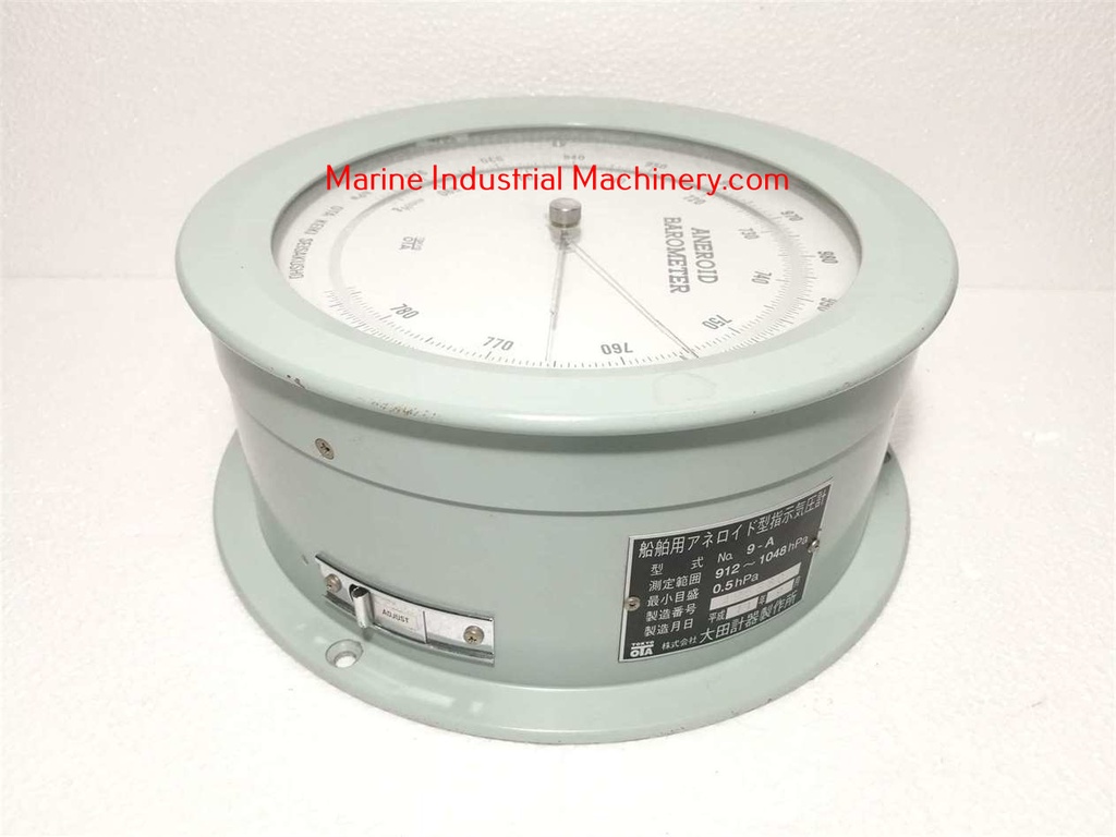 Tokyo OTA Keiki Seisakusho Huge 9 Inch Aneroid Barometer