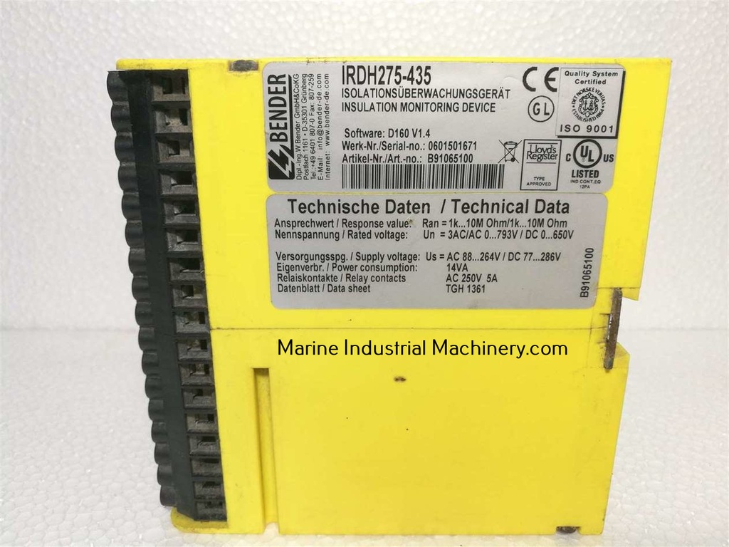 Bender IRDH275-435 Insulation Monitoring Device