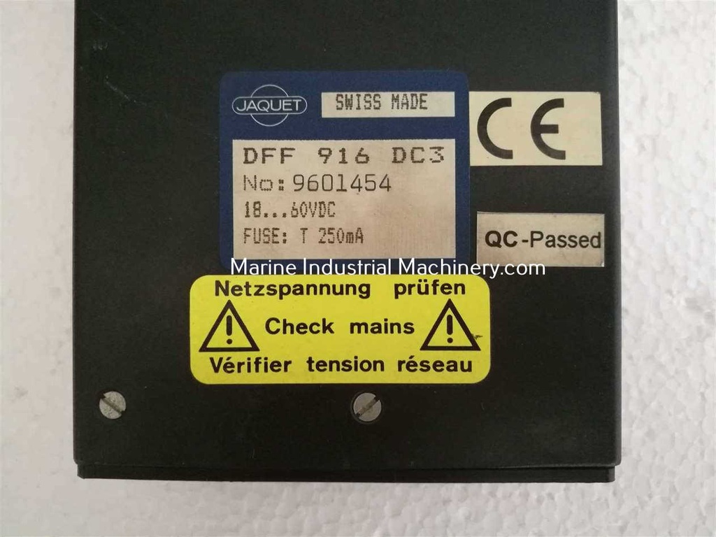 Jaquet DFF916DC3 Digital Display Tachometer