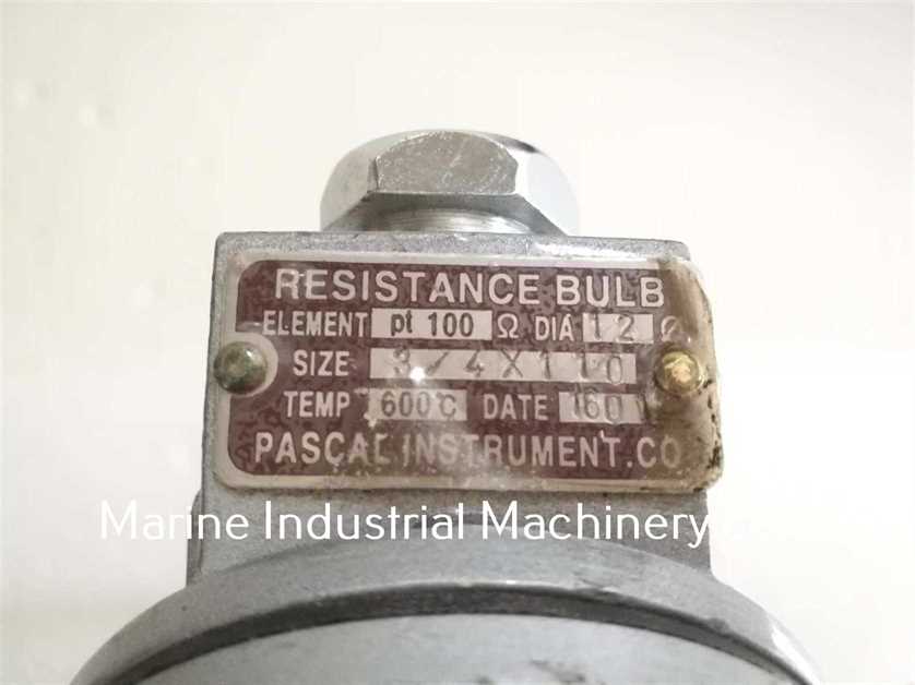 Pascal Instrument Pt100 600°C Resistance Bulb