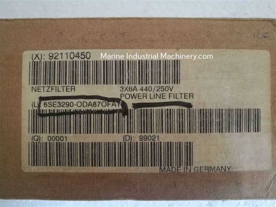 Siemens 6SE3290-0DA87-0FA1 Power Line Filter