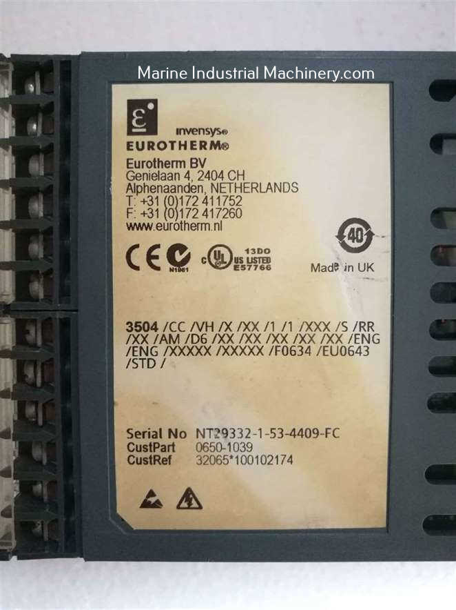 VAF Instrument Eurotherm 3504 Process Controller
