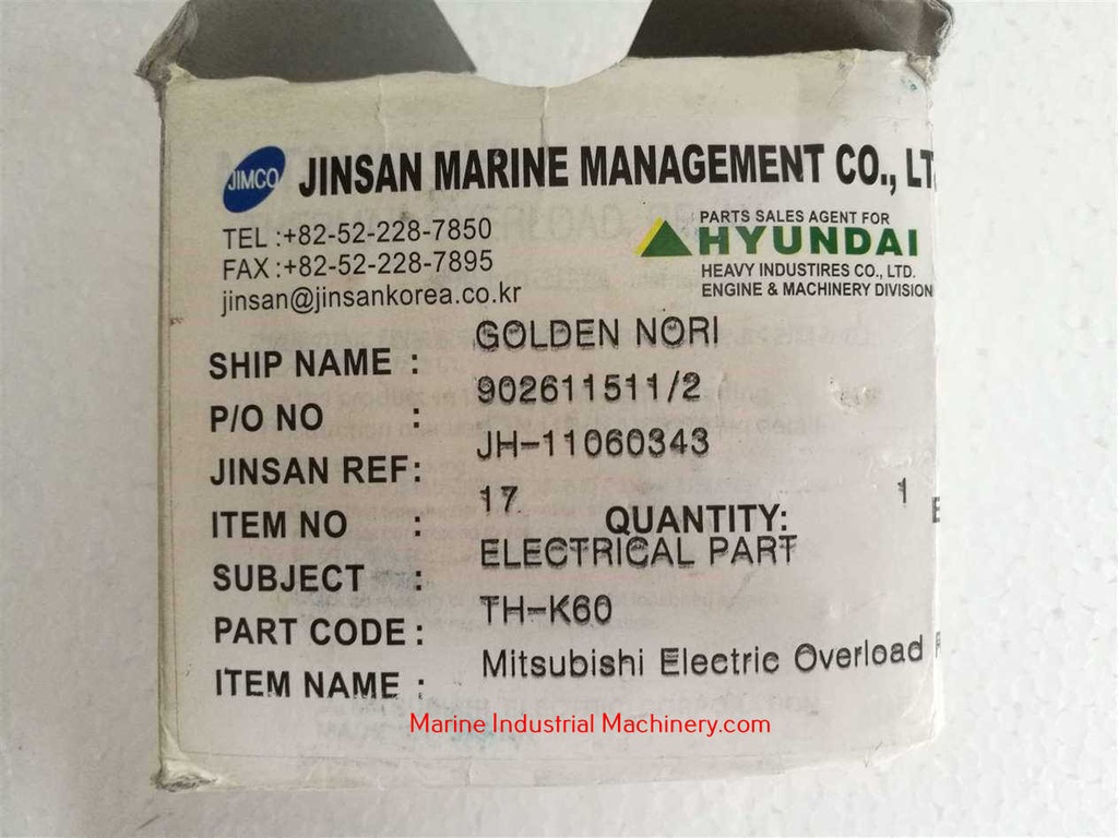 Mitsubishi TH-K60 Electric Overload relay 