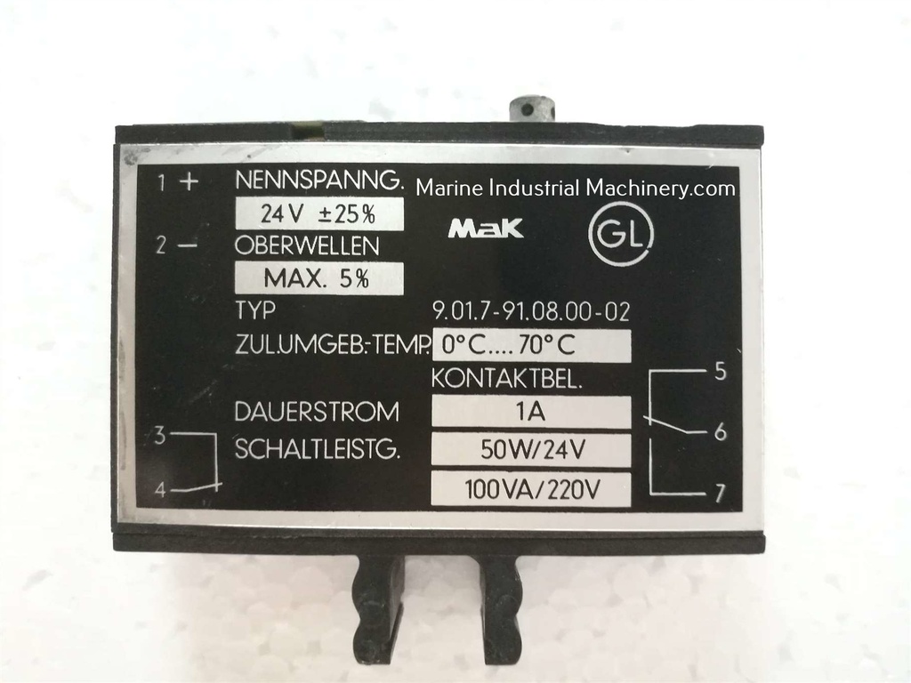 Mak 9.01.7-91.08.00-02 Plug in Relay