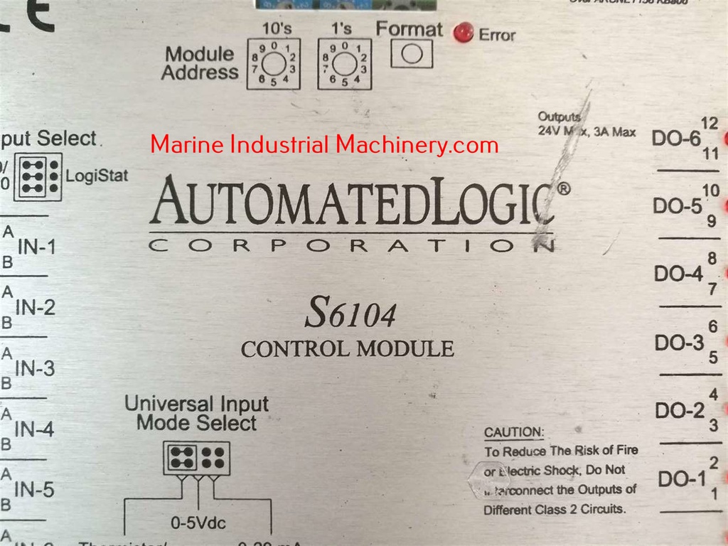 Automated Logic S6104 Control Module