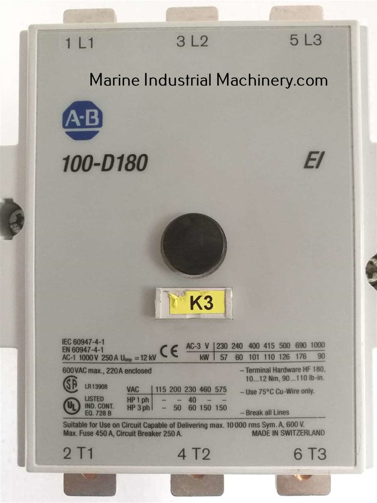 Allen-Bradley 100-D180 Contactor