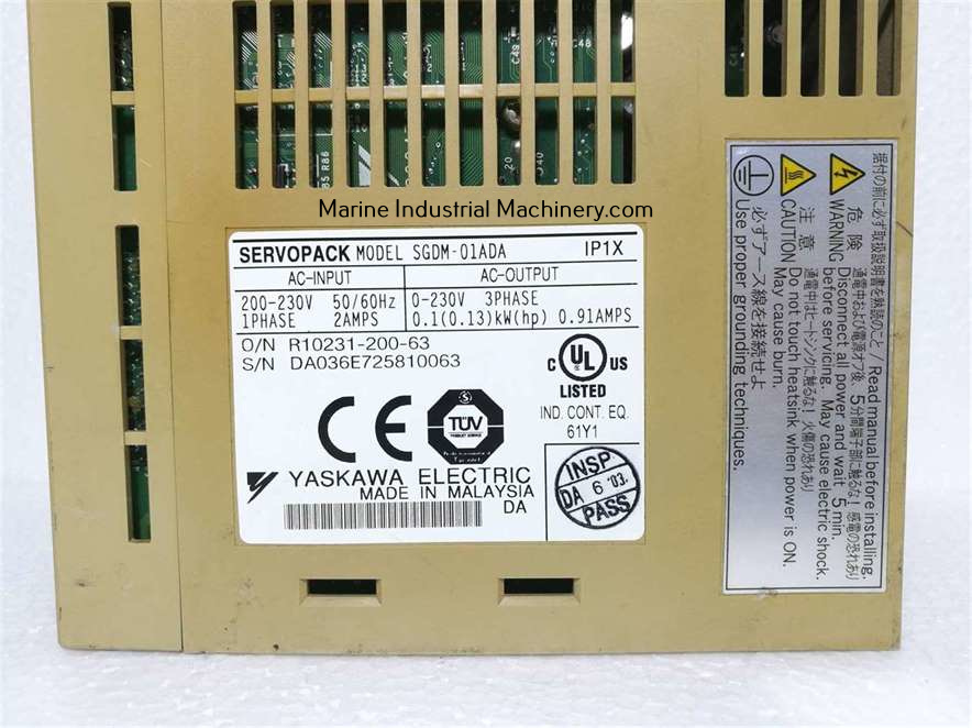 Yaskawa Servopack SGDM-01ADA Servo Drive