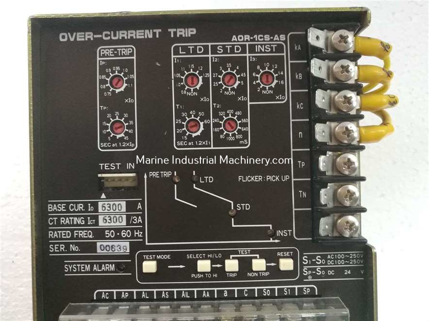 Terasaki AOR-1CS-AS Over-Current Trip 6300 A