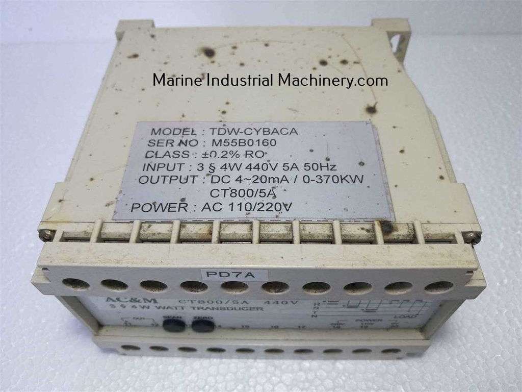 AC&M TDW-CYBACA Watt Transducer