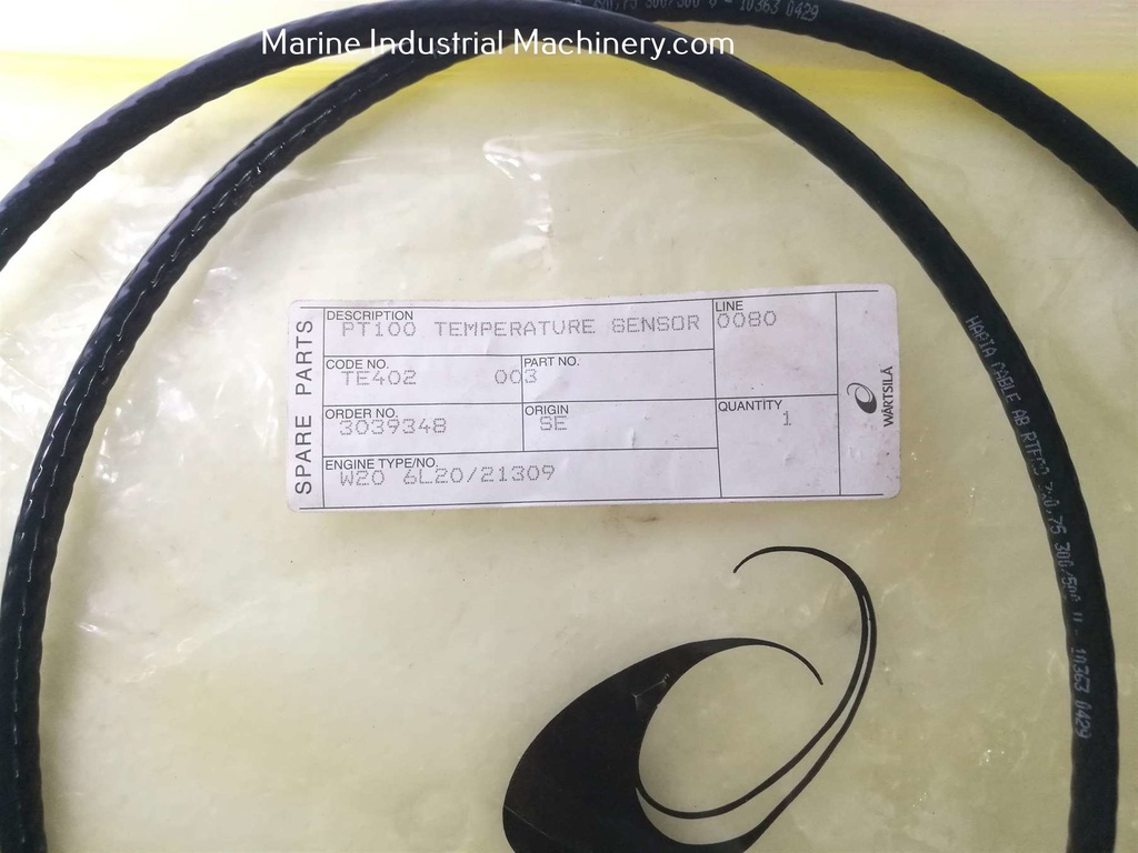 Wartsila W20 6L20/21309 TE402 PT100 Temperature Sensor
