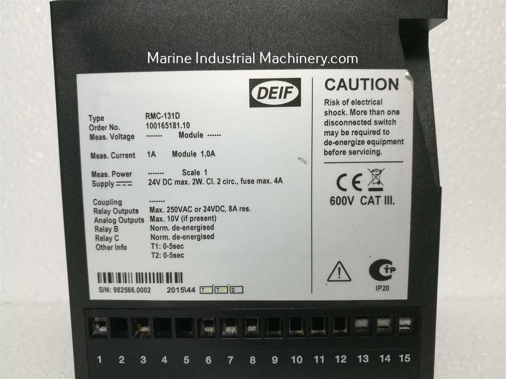 DEIF RMC-131D/2 Differential Current Relay