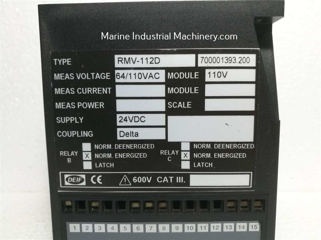 Deif RMV-112D Voltage Relay