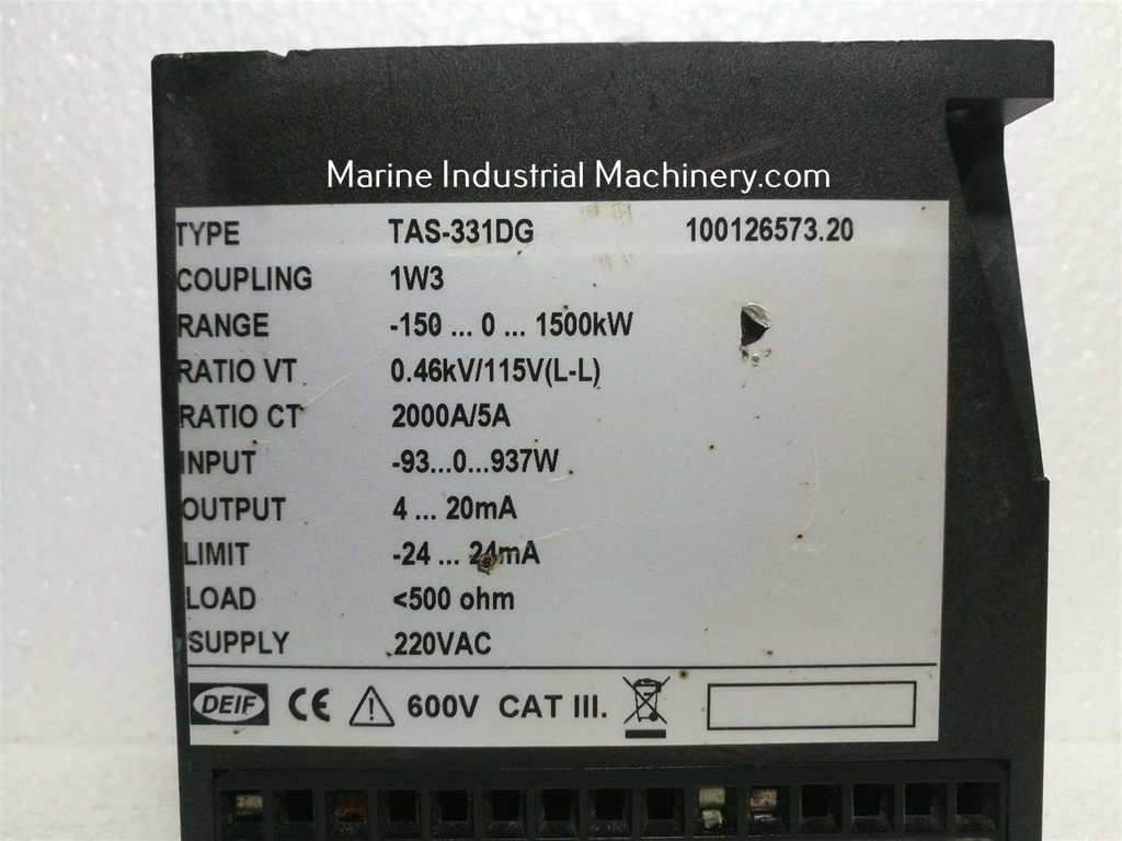 DEIF TAS-331DG Power Transducer