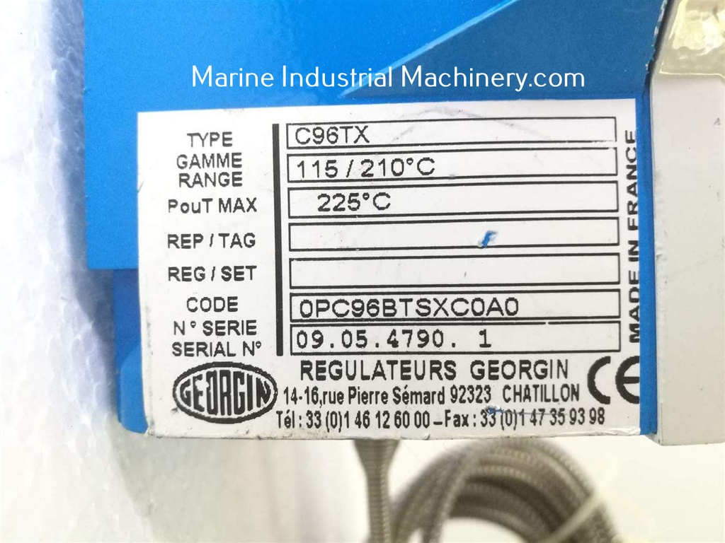 Georgin C96TX Regulateurs