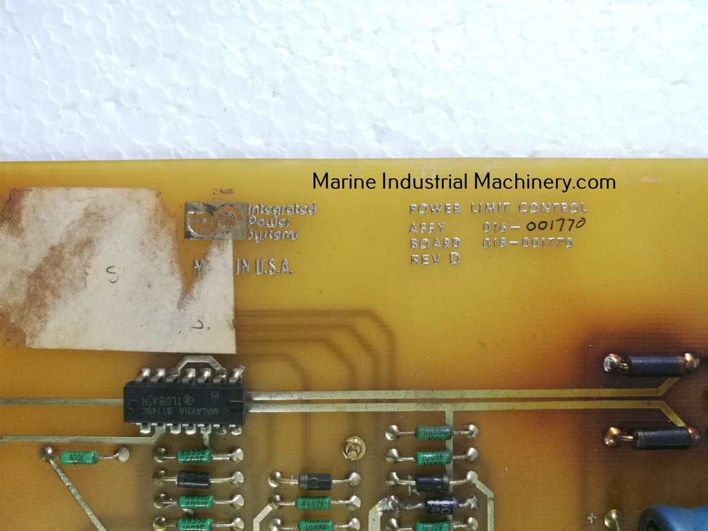 Integrated Power System 016-001770 Power Limit Control Pcb