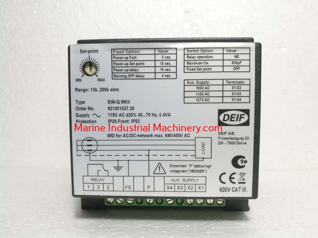 Deif SIM-Q MKII Mega Ohm Meter (1...0MOhm)