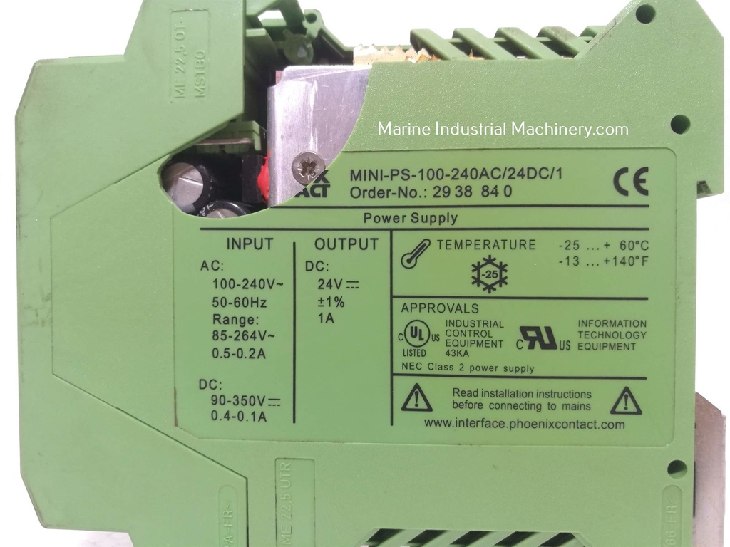 Phoenix Contact MINI-PS-100-240AC/24DC/1 Power Supply