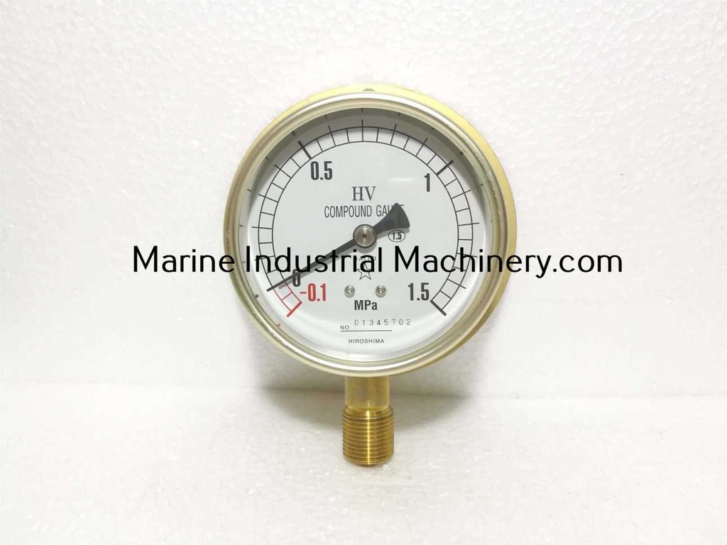 Daito Keiki BU 3/8 75 Compound Gauge (-0.1-1.5MPa)