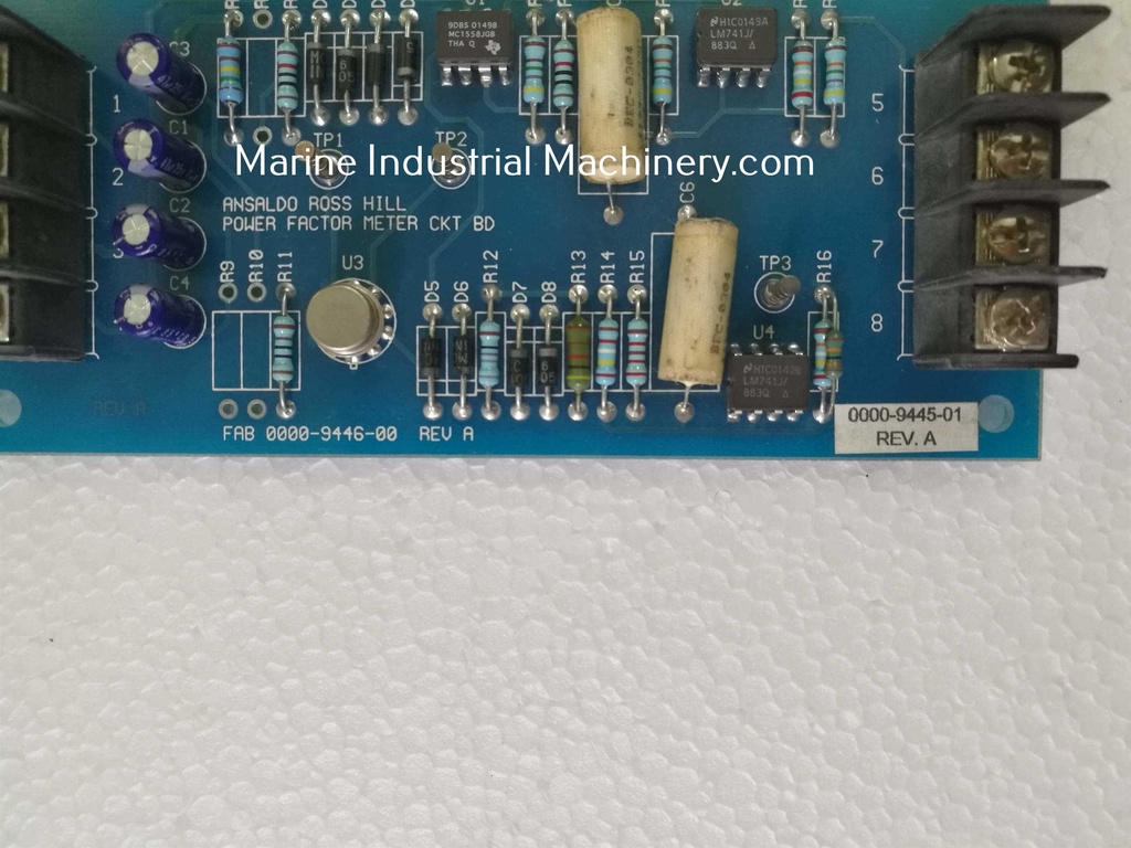 Ansaldo Ross Hill FAB 0000-9446-00 Power Factor Meter Pcb