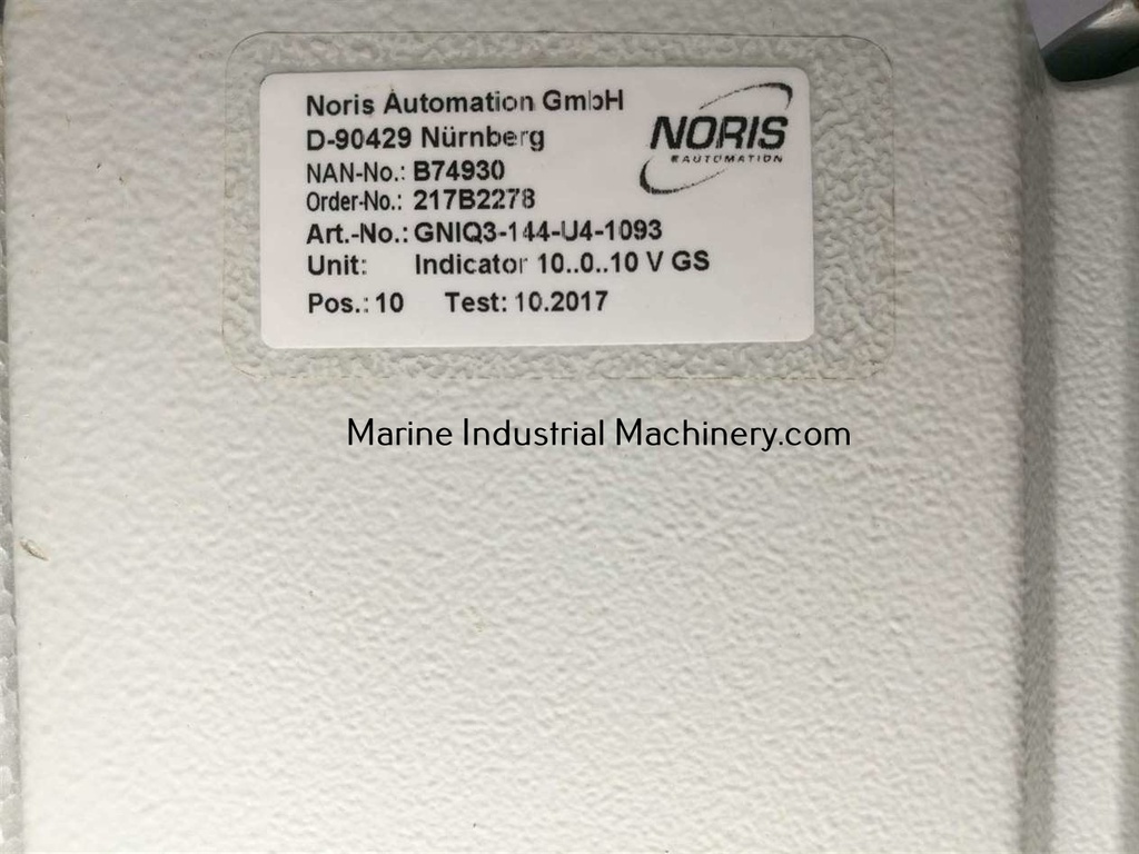 Noris Automation GNIQ3-144-U4-1093 Nurnberg Analogue Indicator 