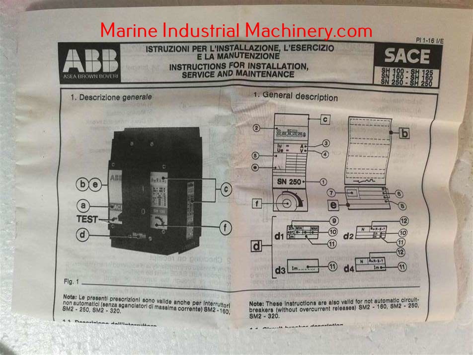 ABB SACE SH 125 Circuit Breaker