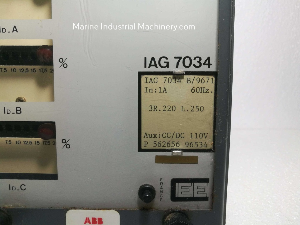 ABB IAG 7034 High Impedance Protection