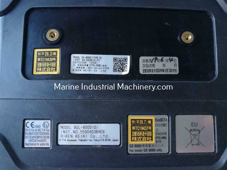 Riken Keiki GX-8000 (Type B)Portable Gas Monitor